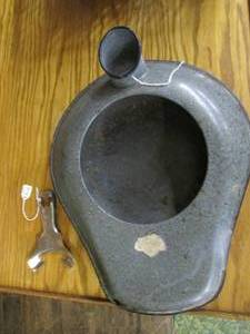 lot 51 image: Vintage Bed Pan & Culligan Water To...