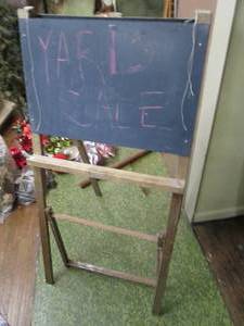 lot 59 image: Vintage Wood Display Easel Board S...