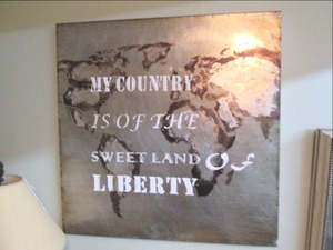 lot 73 image: Lighted Metal Wall Art 31 X 31 (R...
