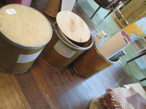 lot 78 image: (3) Feeder Drums & Misc. Wall Dco...
