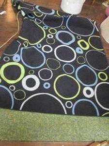 lot 92 image: Blue Patterned Floor Rug 58.5 X 85...