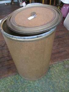 lot 93 image: Vintage Round Cardboard Container ...