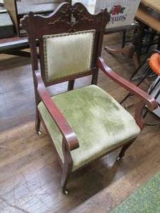 lot 95 image: Vintage Side Chair on Wheels Excel...