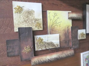 lot 101 image: Metal Painted Wall Art (Retail $22...