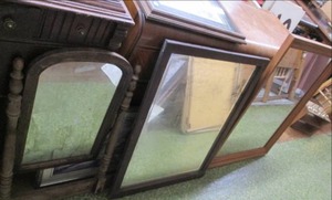 lot 107 image: (3) Vintage Framed Mirrors See Pho...