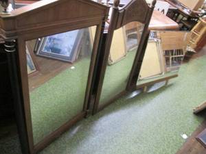 lot 116 image: (2) Wood Framed Mirrors (1) Without...