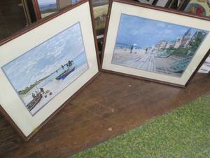 lot 137 image: (2) Monet Prints Not Originals S...
