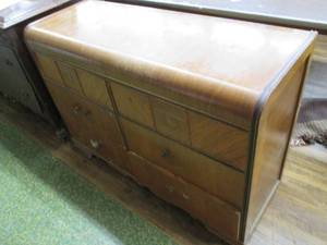 lot 154 image: Vintage Dresser Some Drawer Handle...