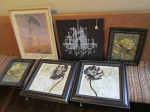 lot 178 image: Lot of Framed Artwork One Print Is...