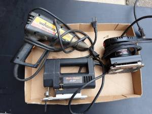 Black & Decker Jig Saw, Craftsman Saber Saw & Wagner Heat Gun For Graphics Removal