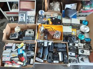 Lot Of Vintage Cameras & Accessories