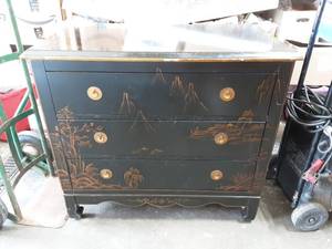 3-Drawer Asian Style Chest 36x20x32