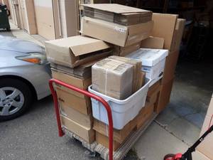 Cartload Of New Boxes & Bubble Mailers