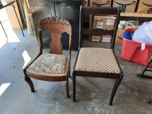 2-Vintage Wood Chairs