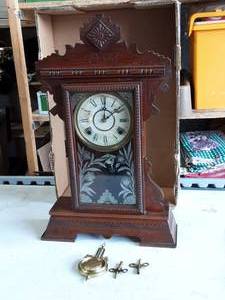 Wm. L. Gilbert Vintage Carved Clock