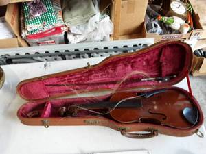 Vintage Violin With Case As Is (Ofredas Cappa Fecit Salvets Anno #1603)
