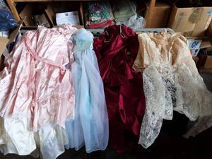 Box Lot Of Vintage Fancy Dresses
