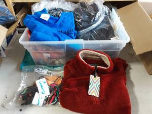Tote Bin Of New With Tags Clothing