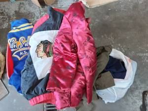 Tote Bin Full Of Vintage Clothing