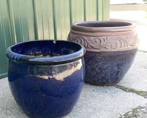 lot 19 image: Two Large Ceramic Planter Pots
