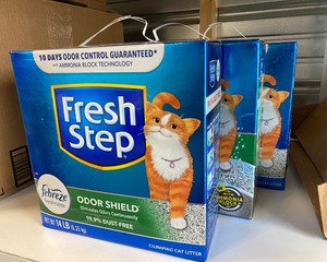lot 42 image: Fresh Step Cat Litter, 3 boxes