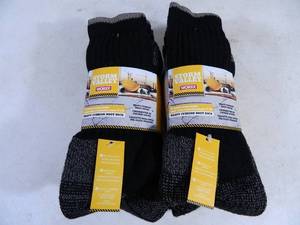 6 New Pair of Heavy Cushion Boot Socks
