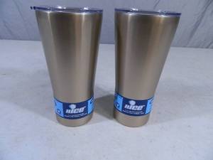 2 New Stainless Steel Tumblers