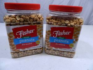 4 lbs 8 oz of Fisher Sea Salt Peanuts