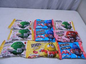 9 New Bags of Assorted M and Ms