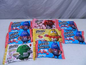 8 New Bags of Assorted M and Ms