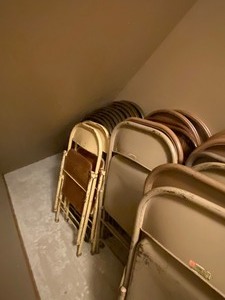 lot 97 image: Lot of 32 Folding Metal Chairs