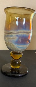 lot 54 image: Artist Designed Art Glass Goblet