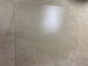 lot 37 image: Hard Plastic Chair Floor Mat (for office)