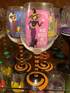 lot 111 image: Lot of Halloween Themed Stemware