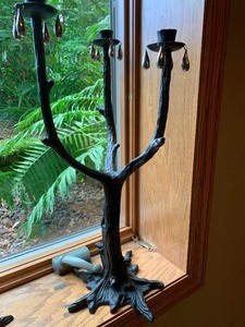 lot 157 image: Halloween Candlestick Holders