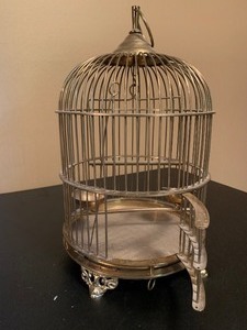 lot 196 image: Brass Bird Cage