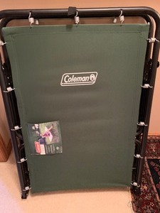 lot 201 image: Coleman Camping Cot and Mattress Pad