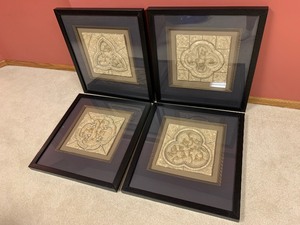lot 221 image: Set of Four Framed ArtworkHome Decor
