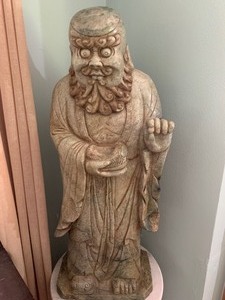 lot 1 image: Amazing Large Figural Statue on Pedestal