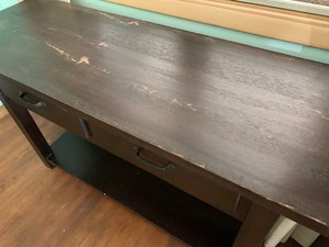 lot 6 image: Two Drawer Console Table