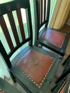 lot 26 image: Set of Five Antique Chairs