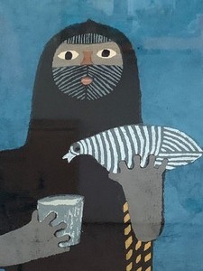 lot 42 image: Block Print Azechi Umetaro