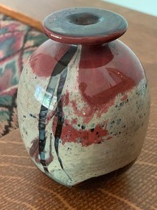 lot 22 image: Art Glass Candle Stick Holder