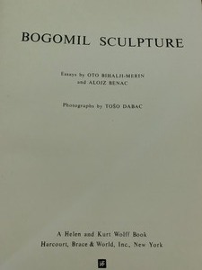 lot 58 image: Book- Bogomil Sculpture
