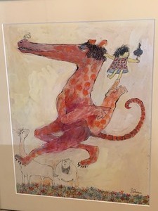 lot 89 image: Framed Original Art