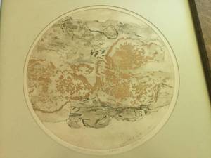 lot 112 image: Scarlet Lichen Framed Art