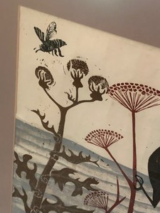 lot 159 image: Exceptional Block Print Framed by Emmy Lou Packard