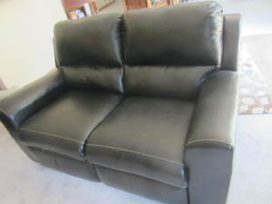 Leather Loveseat - Recliners
