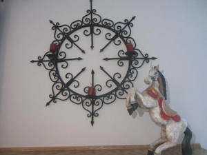 Metal Sconce, Whimsical Horse