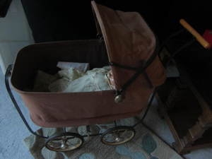 Antique Doll Buggy, Doll